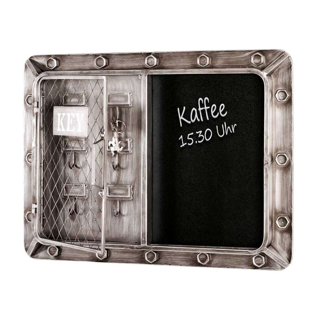 Schlüsselkasten aus Metall Schreibtafel