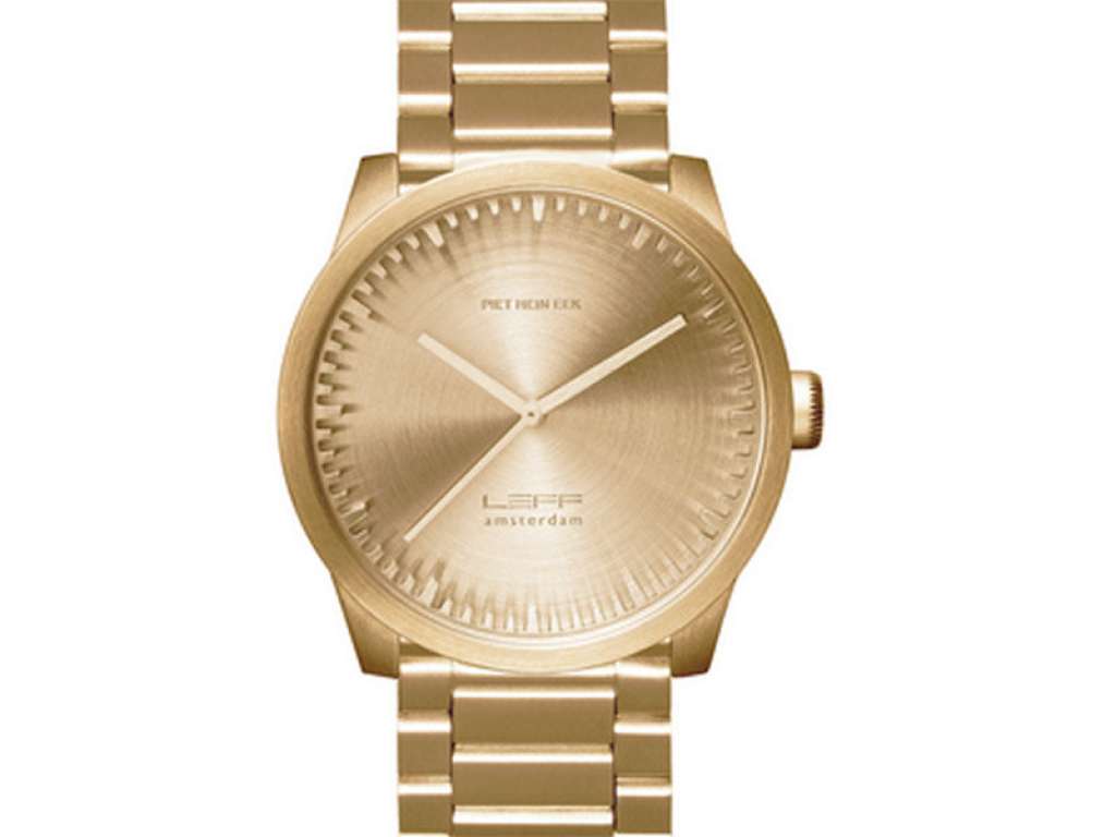 LEFF amsterdam - Tube Watch S42 Armbanduhr - Messing - indoor