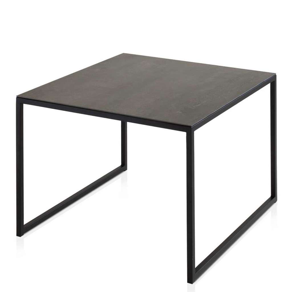 Sofatisch mit Keramikplatte Eisen Bügelgestell