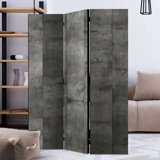 Trennwand in Grau Metall Optik