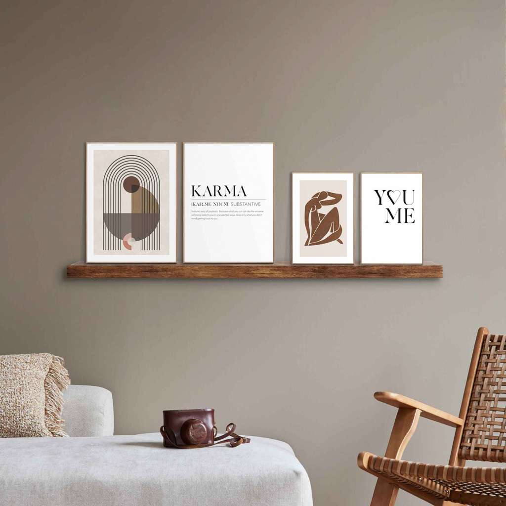 home24 Wandbilder Set Karma (4-tlg.)