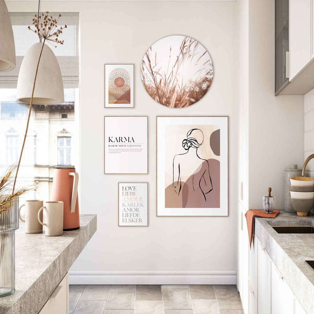 home24 Wandbilder Set Soulmate (5-tlg.)