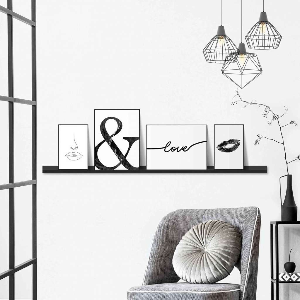 home24 Wandbilder Set Moderne Lippen (4-tlg.)