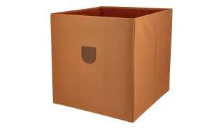 Aufbewahrungsbox ¦ orange ¦ Baumwolle, Leder, Pappe Regale > Regal-Aufbewahrungsboxen - Höffner
