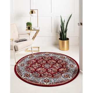 home24 Kurzflorteppich Almas Rund IV