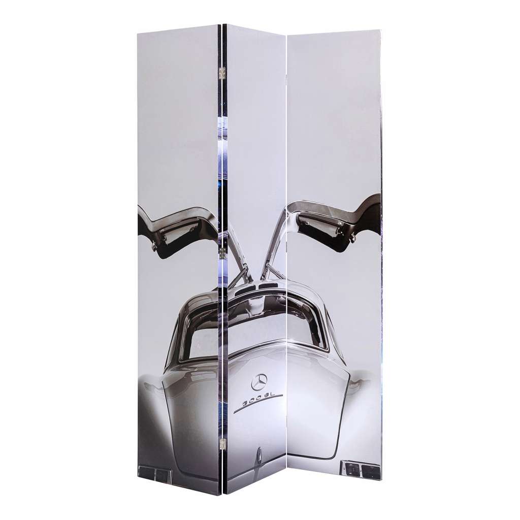 home24 Paravent Triptychon Man vs. Oldtimer