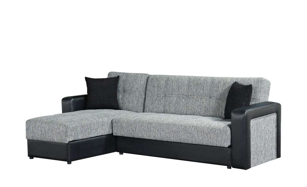 Sofa mit Schlaffunktion  Barbara ¦ grau Polstermöbel > Sofas > Ecksofas - Höffner