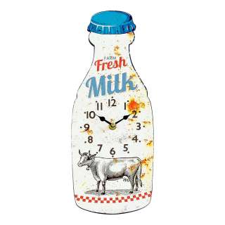 home24 Wanduhr Milch