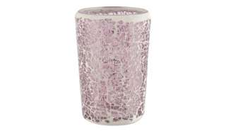 Teelichtglas  Mosaik ¦ rosa/pink ¦ Zement, Glas  Ø: 7.5 Dekoration > Kerzen & Lichter > Kerzenständer - Höffner