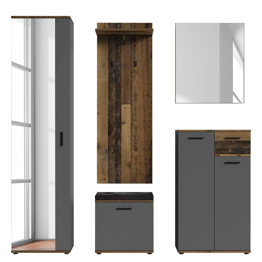 home24 Garderobenset Chippewa I (5-teilig)