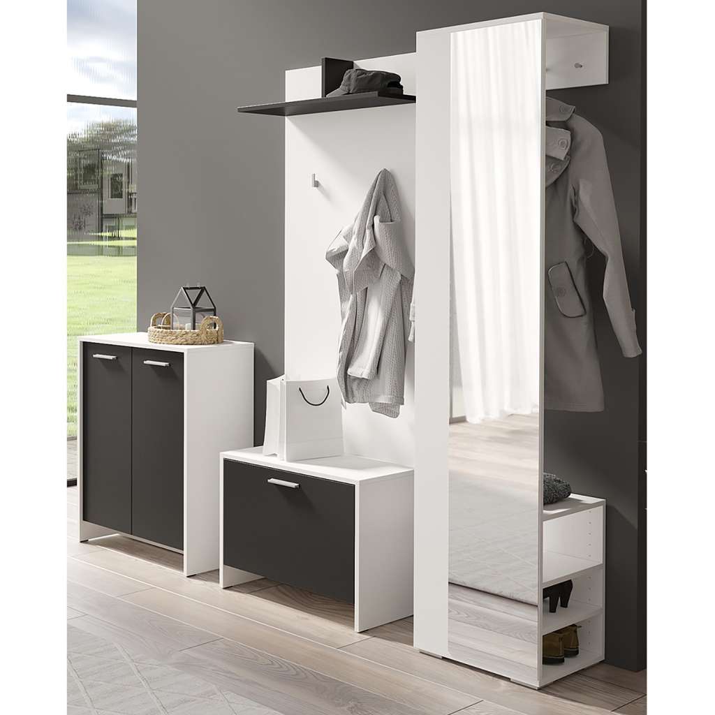 home24 Garderobenset Edgeworth II (4-teilig)