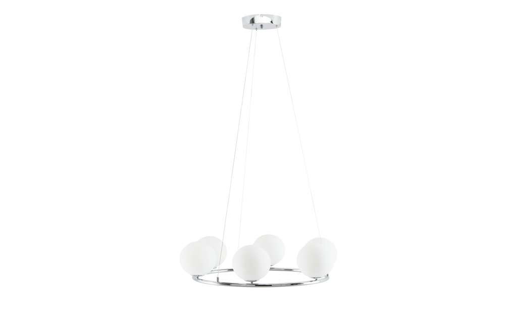 Meisterleuchten LED-Krone 6-flammig, chrom ¦ silber Ø: 70 Lampen & Leuchten > Innenleuchten > Pendelleuchten - Höffner