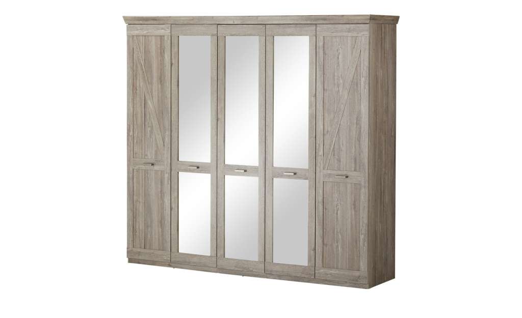 maison bleue Drehtürenschrank, 5-türig  Going ¦ holzfarben Schränke > Schranksysteme - Höffner