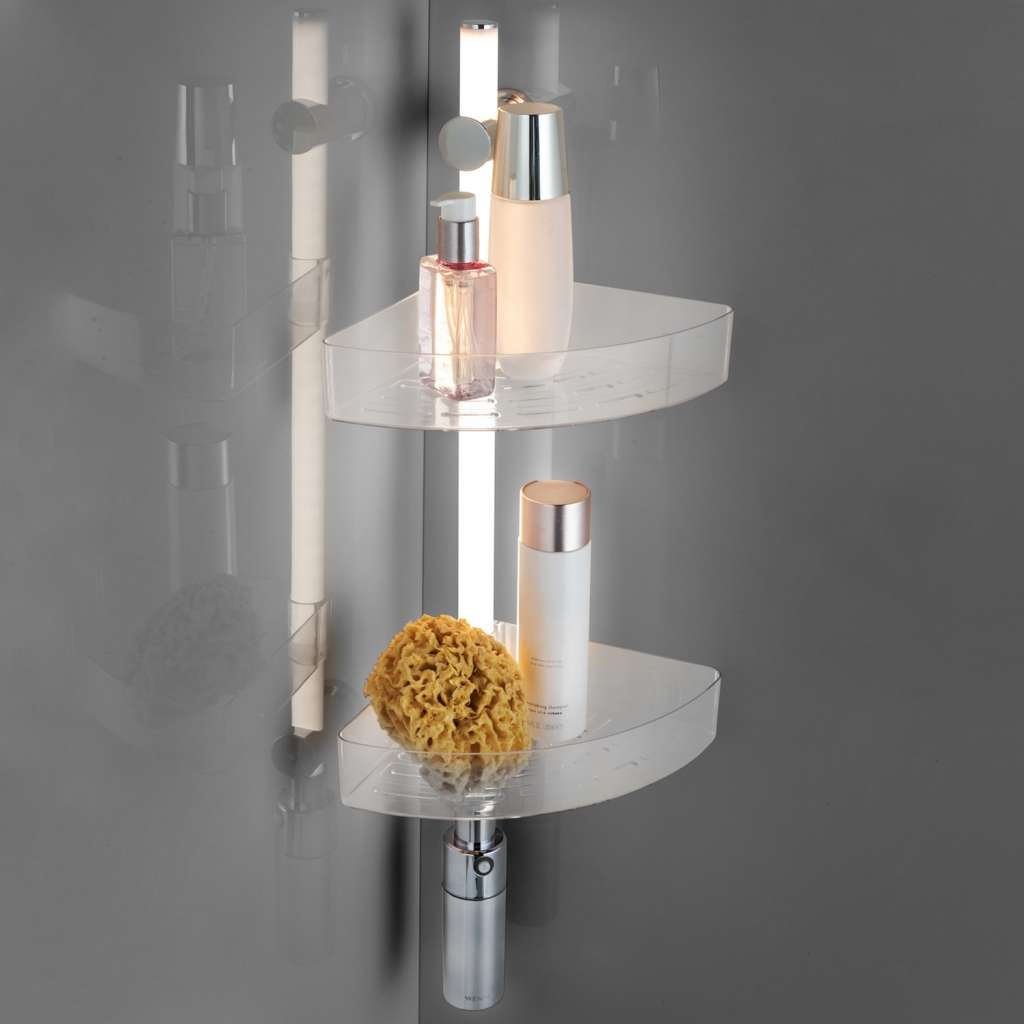 home24 LED-Duscheckregal Antik