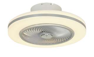 KHG Smart-Home Deckenventilator, weiß ¦ silber Ø: 53 Lampen & Leuchten > Innenleuchten > Deckenleuchten - Höffner