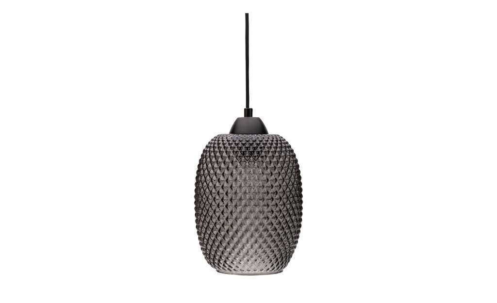 Pendelleuchte, 1-flammig, Rauchglas mi Strucktur ¦ grau Ø: 17.7 Lampen & Leuchten > Innenleuchten > Pendelleuchten - Höffner
