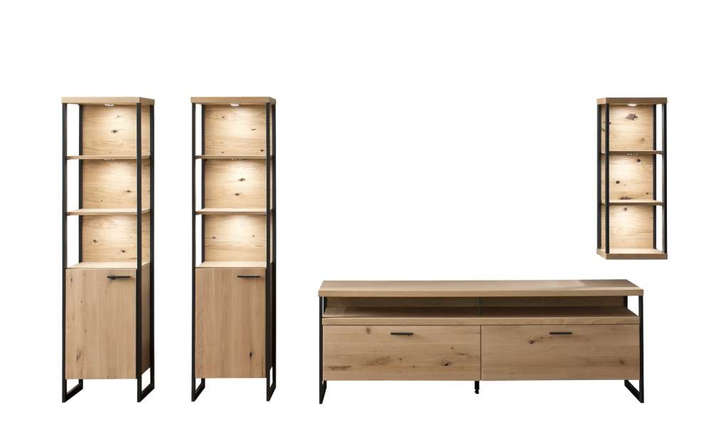 Woodford Wohnwand  Sero ¦ holzfarben Wohnwände - Höffner