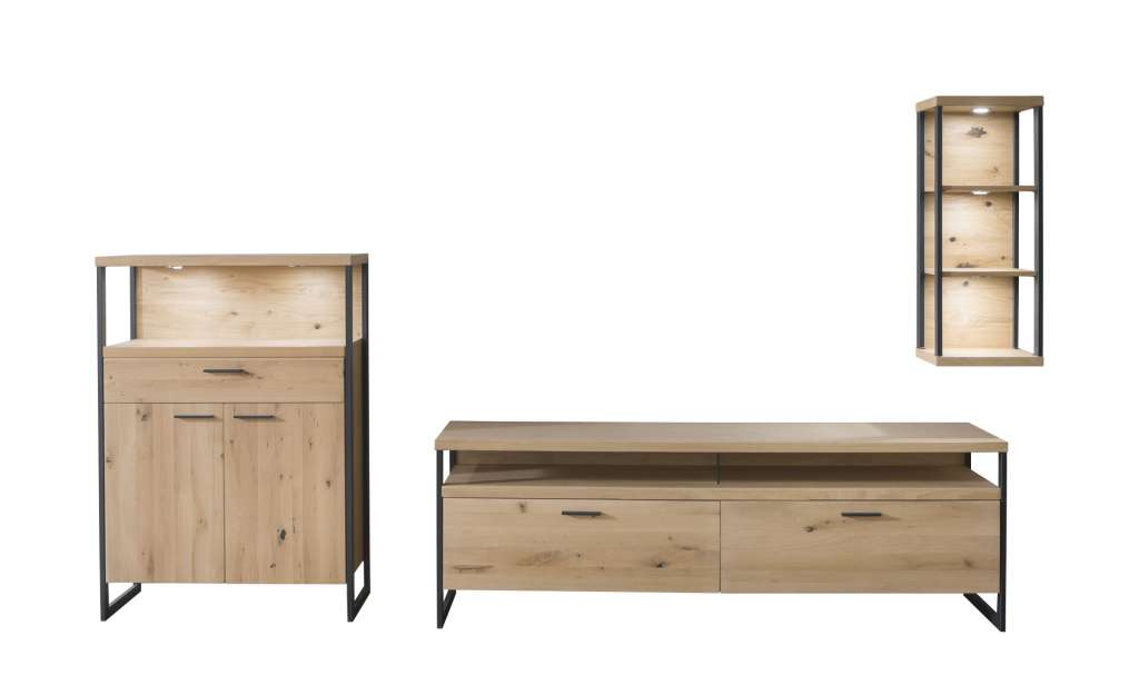 Woodford Wohnwand  Sero ¦ holzfarben Wohnwände - Höffner