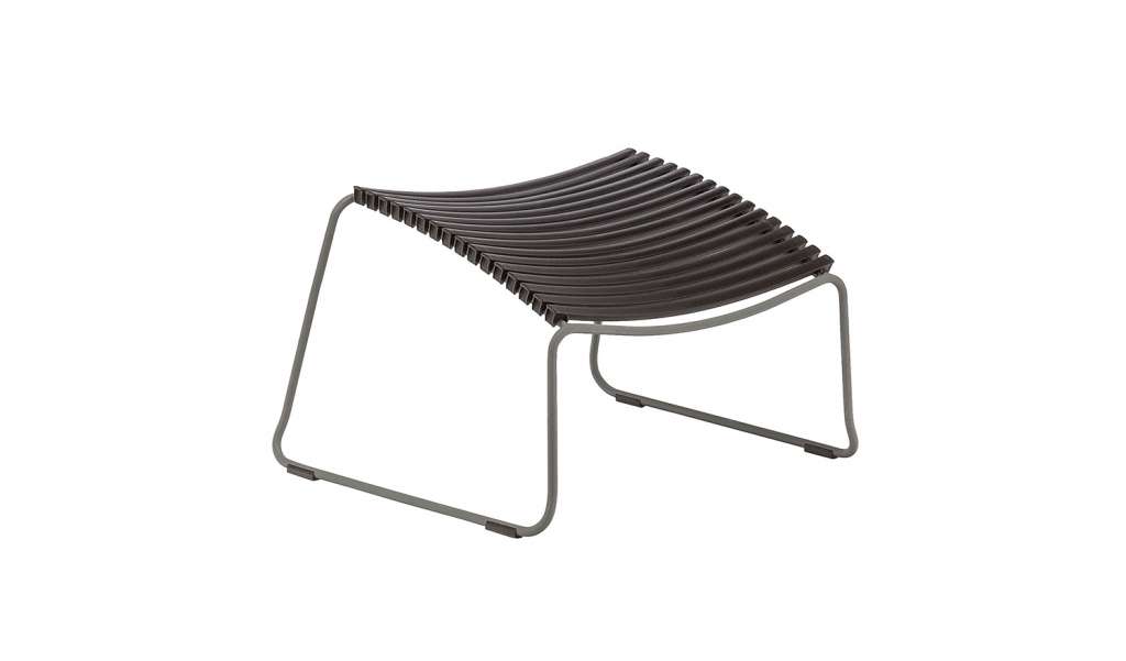 Houe - Click Footrest Hocker schräg - black - outdoor