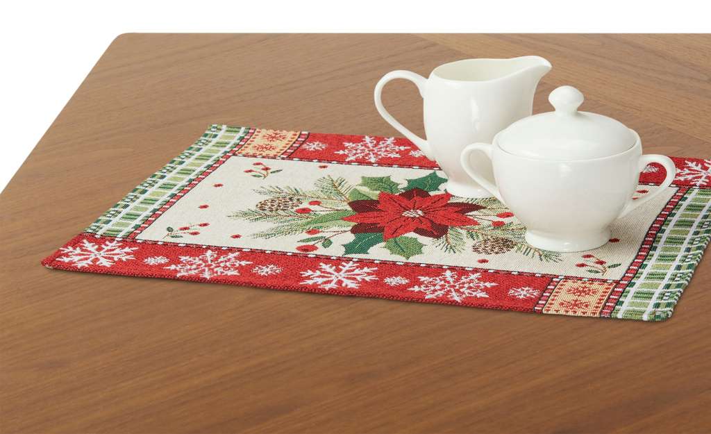 LAVIDA Platzset  Goblin Weihnachtsstern ¦ mehrfarbig ¦ 65% Polyester, 35% Baumwolle Heimtextilien > Tischwäsche > Platzsets - Höffner