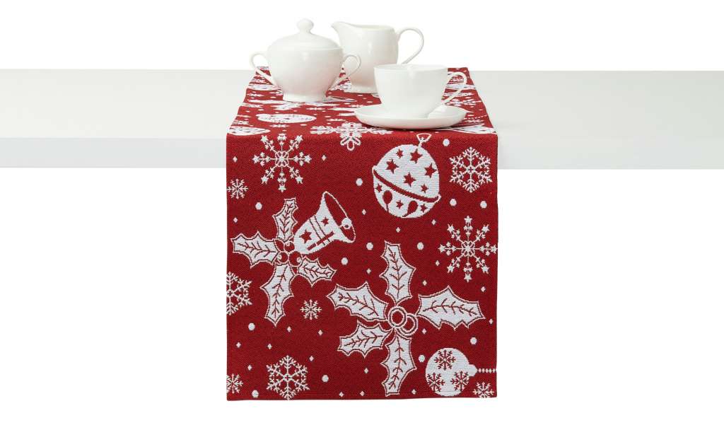 LAVIDA Tischläufer  Goblin Weihnachten ¦ rot ¦ 65% Polyester, 35% Baumwolle Heimtextilien > Tischwäsche > Tischläufer - Höffner