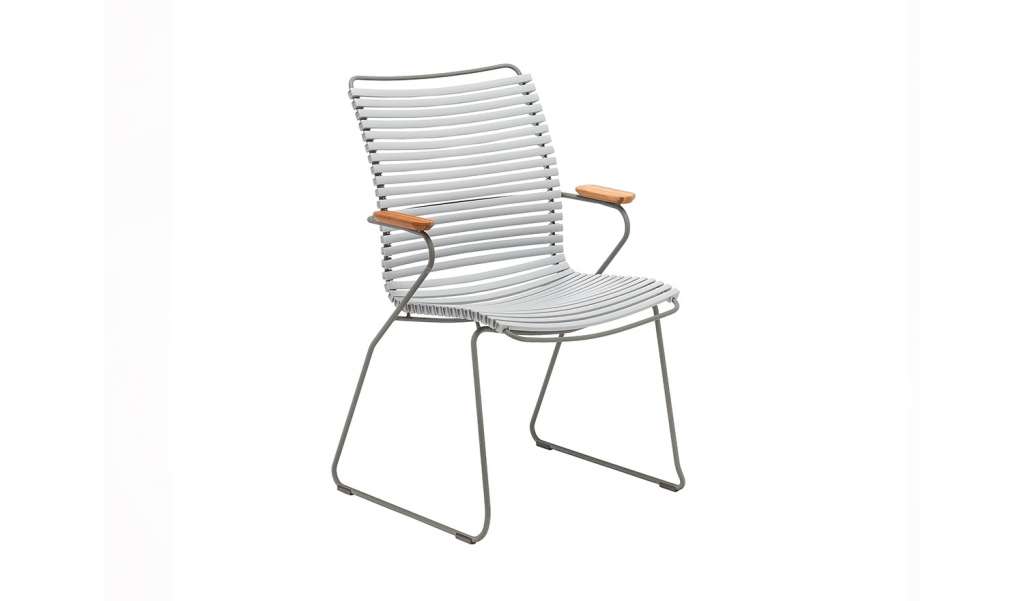 Houe - Click Dining Armlehnstuhl mit hoher Lehne - grey - outdoor