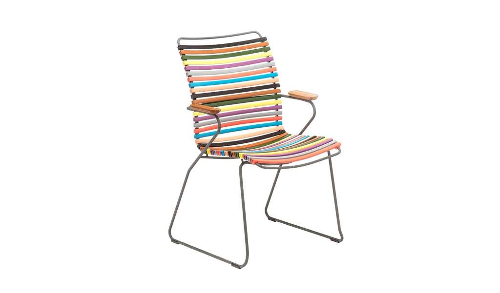 Houe - Click Dining Armlehnstuhl mit hoher Lehne - multicolor 1 - outdoor