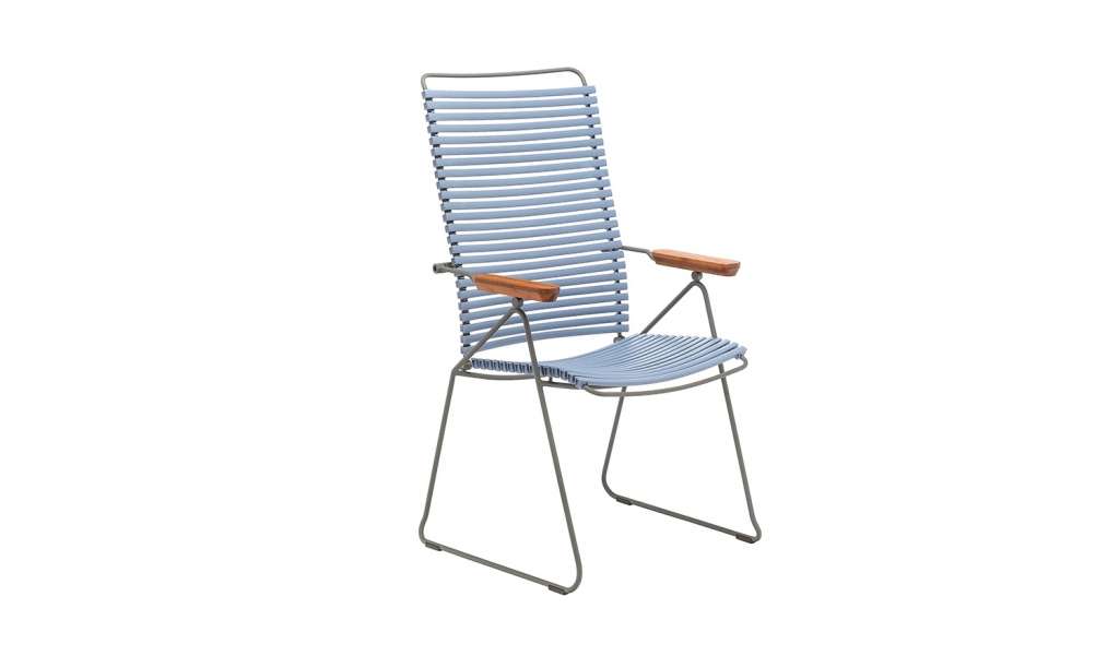 Houe - Click Position Stuhl - pigeon blue - outdoor
