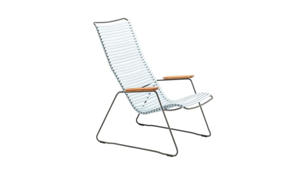 Houe - Click Lounge Stuhl - dusty light blue - outdoor