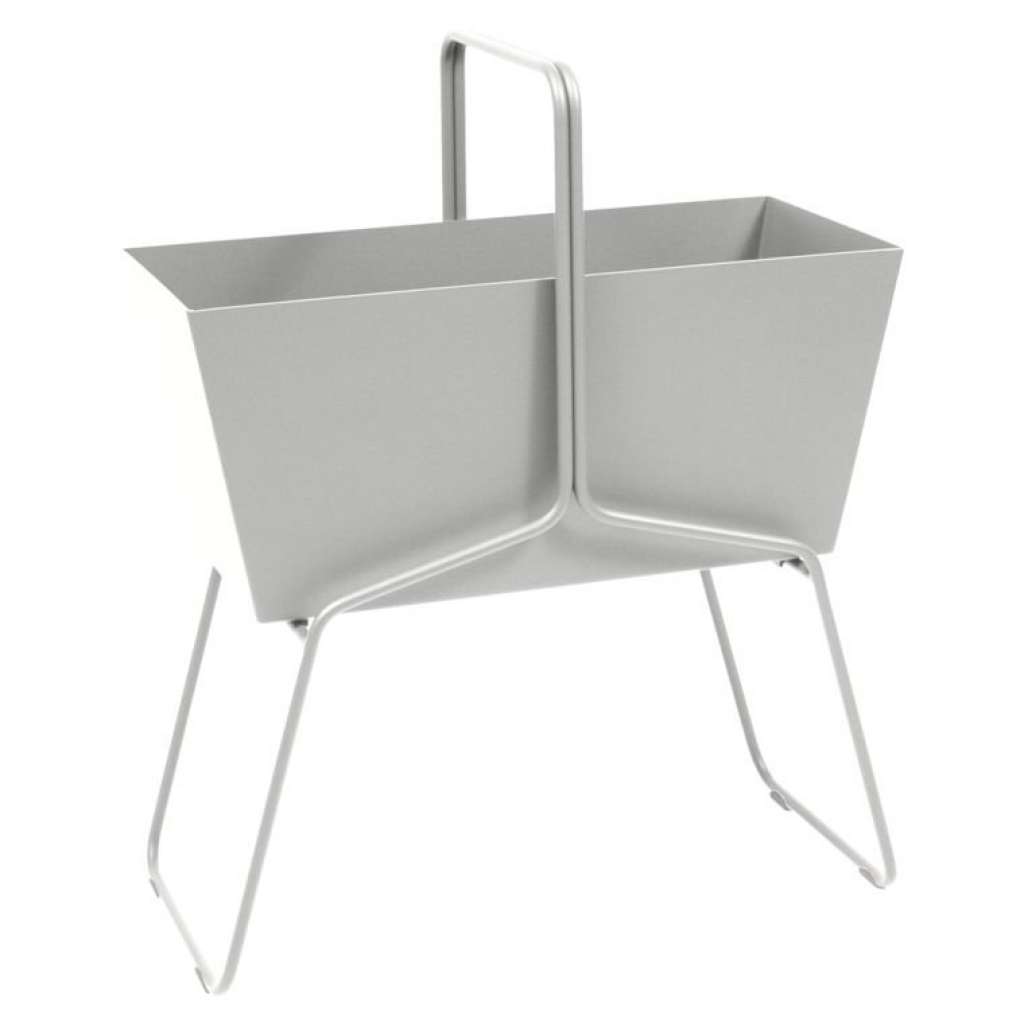 Fermob - BASKET Blumenkasten - hoch - 38 Metallgrau satiniert - outdoor