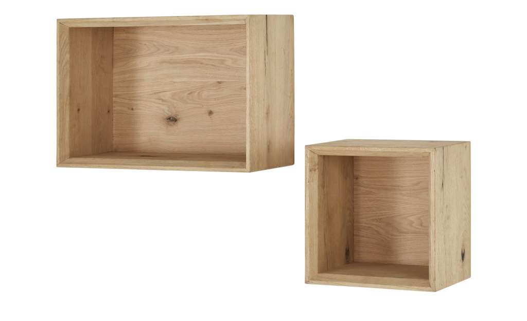 Gray & Jones Hänge-Boxenregal, 2er-Set  Cap Ferrat One ¦ holzfarben Regale > Bücherregale - Höffner
