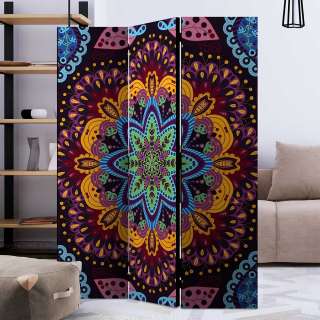Paravent mit Mandala Motiv orientalischen Stil