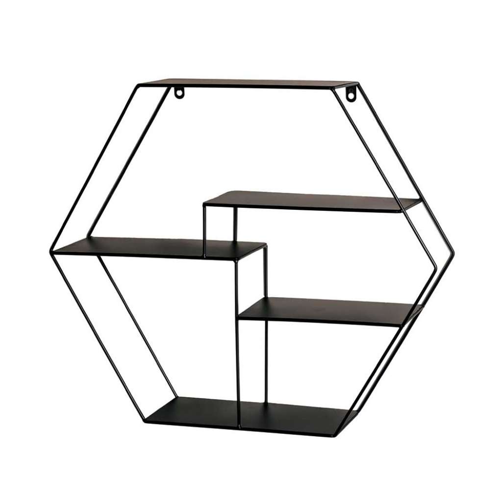 Sechseckiges Regal aus Metall Industry und Loft Stil