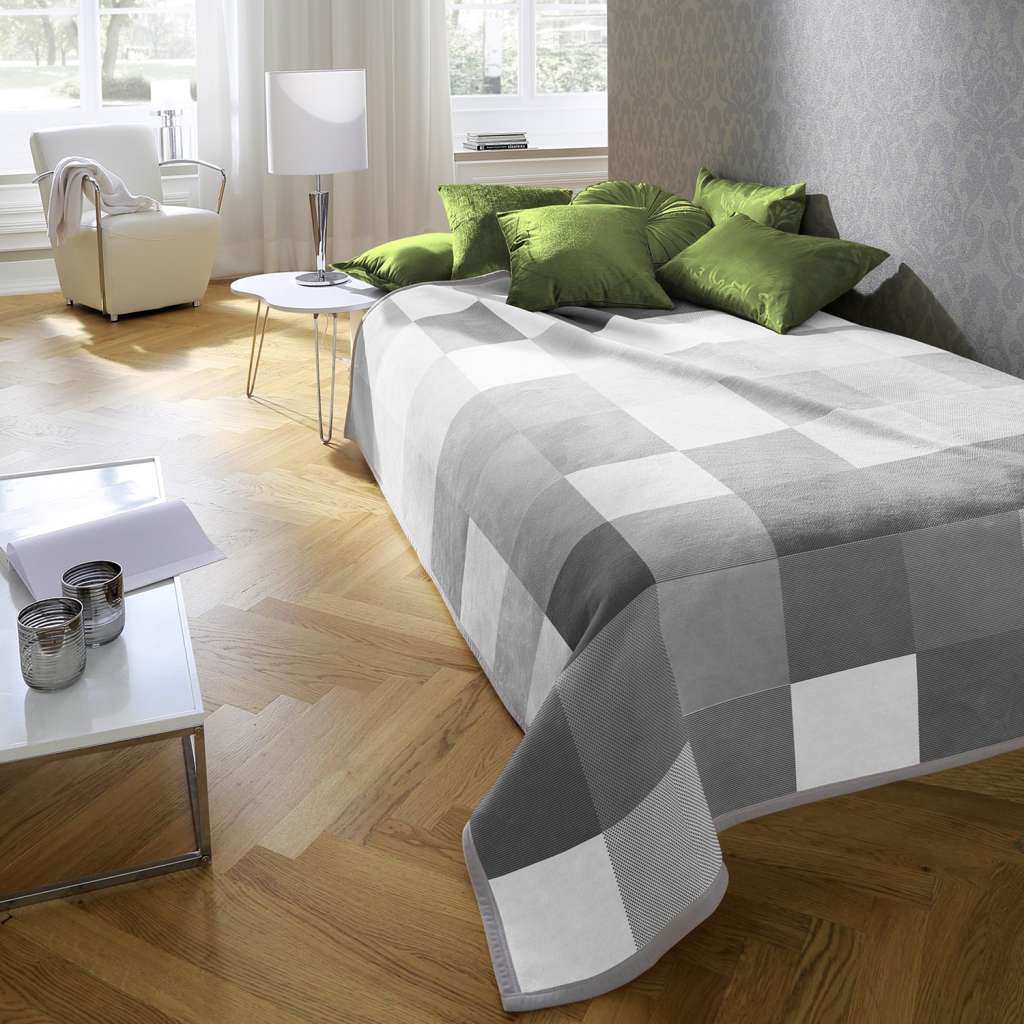 home24 Wohndecke Grey-Woven
