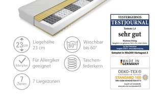 Taschenfederkern-Matratze  Maximus Strong ¦ weiß Matratzen & Zubehör > Matratzen-Arten > Federkern-Matratzen - Höffner