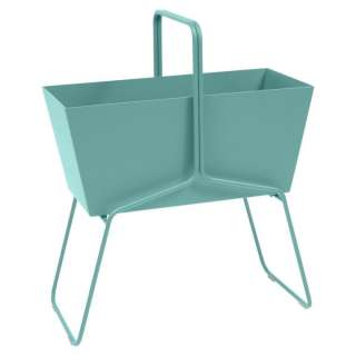 Fermob - BASKET Blumenkasten - hoch - 46 Lagunenblau satiniert - outdoor