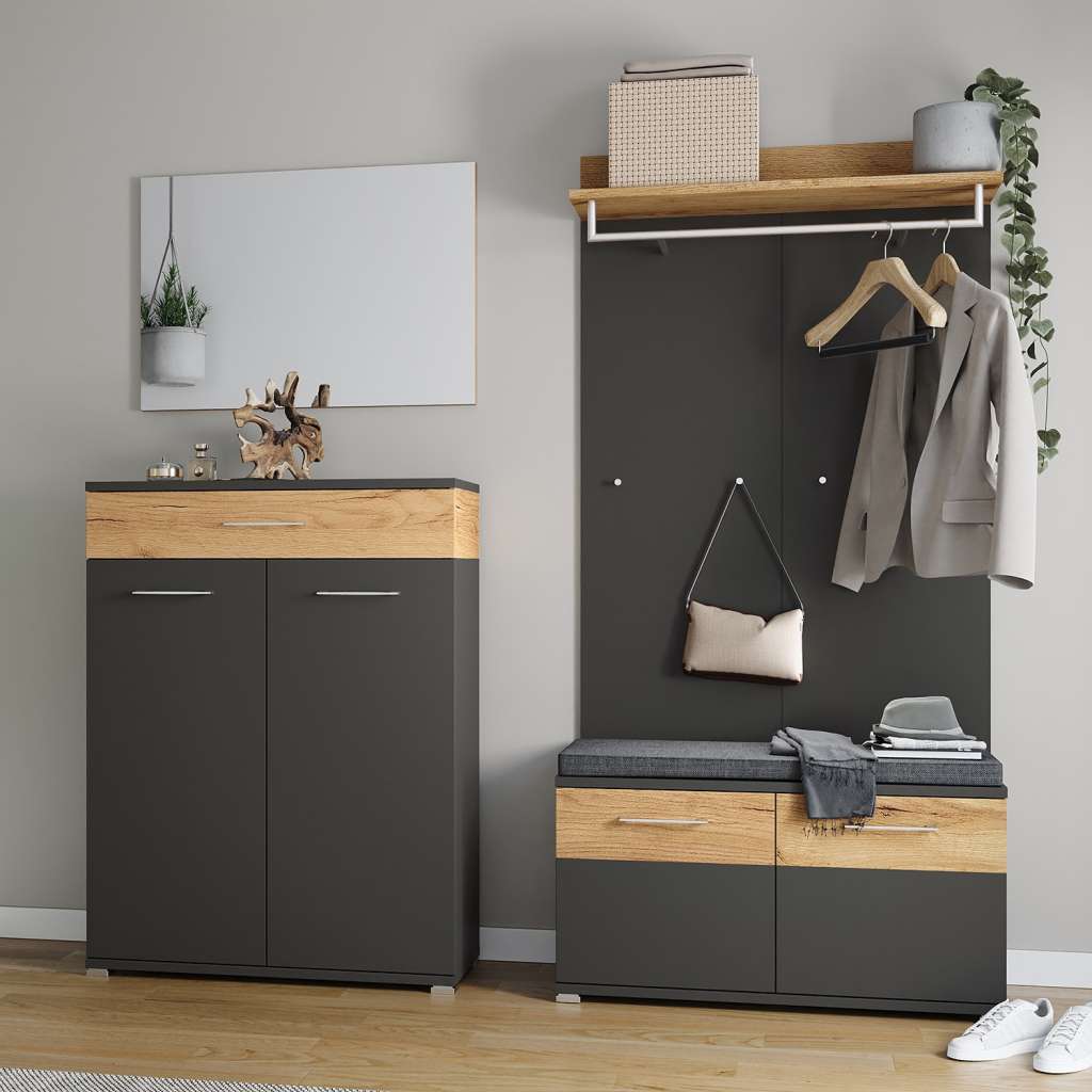 home24 Garderobenset Nerola IV (4-teilig)