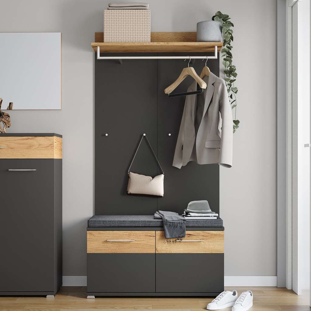 home24 Garderobenset Nerola V (3-teilig)