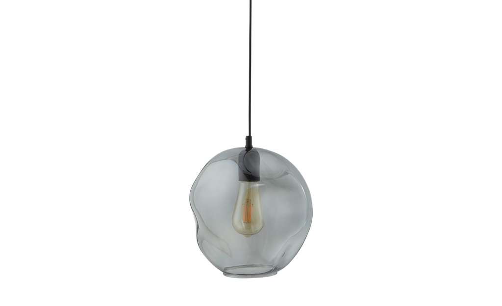 Pendelleuchte, 1-flammig, Rauchglas/schwarz ¦ schwarz Ø: 25 Lampen & Leuchten > Innenleuchten > Pendelleuchten - Höffner