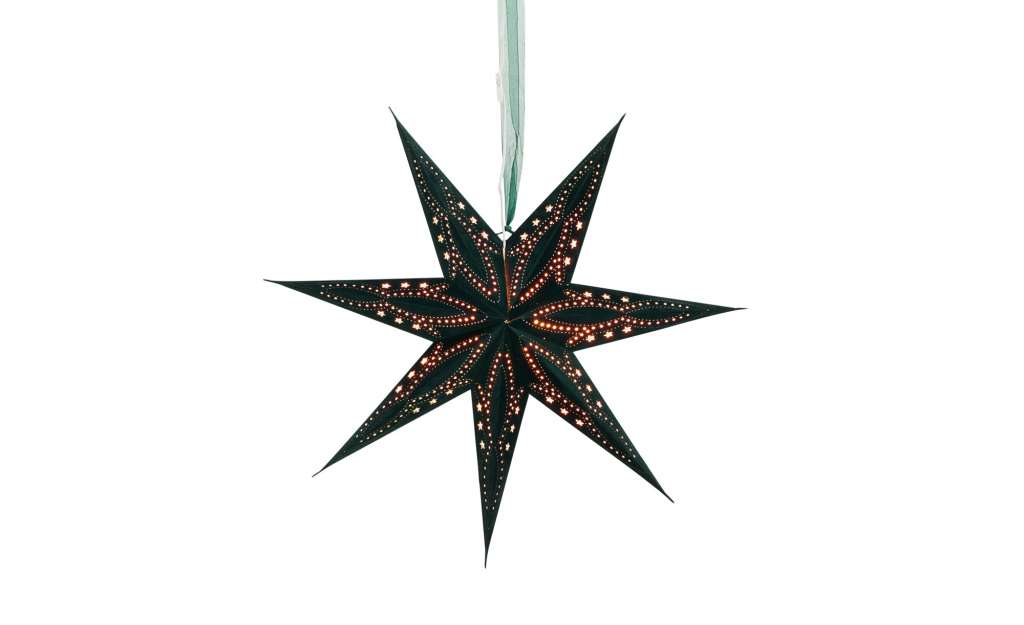 Papierlampion  Stern ¦ rot Ø: 60 Lampen & Leuchten > Innenleuchten > Lichterketten & Dekoleuchten - Höffner