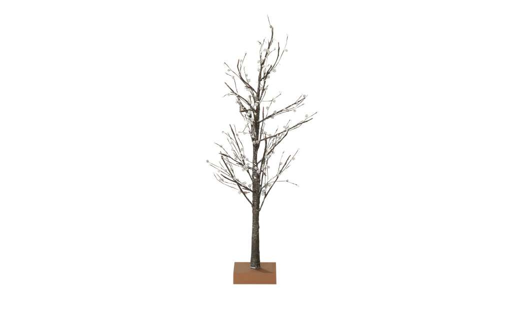 LED Baum mit Glasperlen ¦ grau Lampen & Leuchten > Innenleuchten > Lichterketten & Dekoleuchten - Höffner