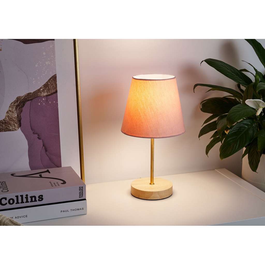 home24 Tischleuchte Woody Rose