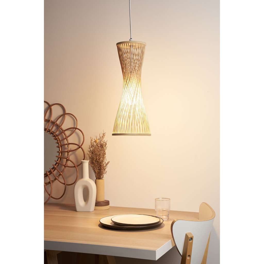 home24 Pendelleuchte Woody Glow