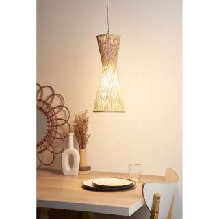 home24 Pendelleuchte Woody Glow