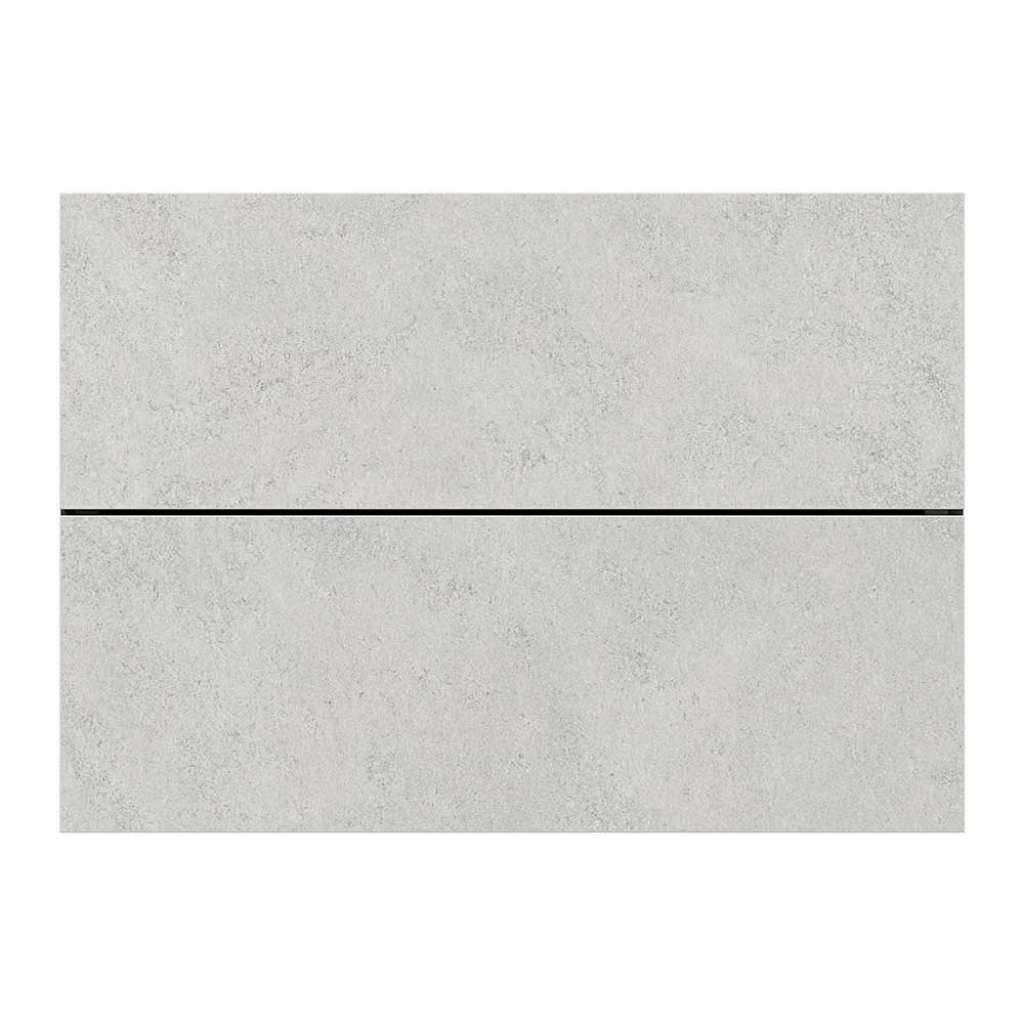 Moderner Hängeschrank in Beton Optik & Dunkelgrau zwei Schubladen