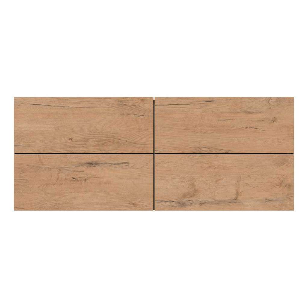 Wandschrank mit Schubladen in Eiche Holzoptik Dunkelgrau