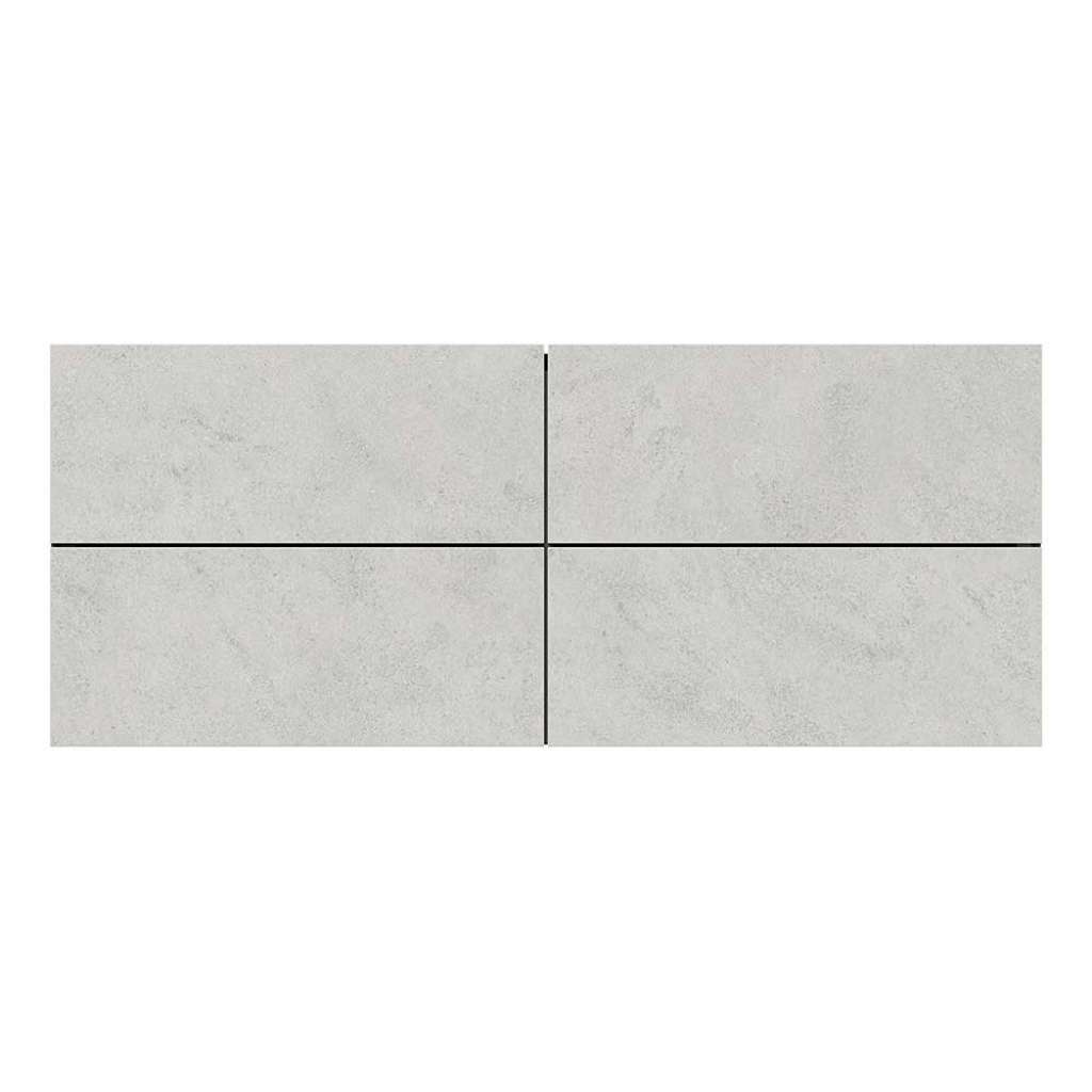 Ankleidezimmer Hängeschrank in Beton Optik & Dunkelgrau 4 Schubladen