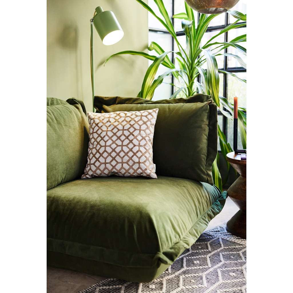 home24 Kissenbezug Geometric Velvet