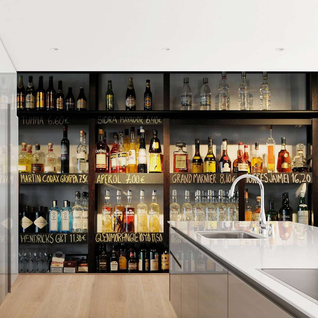 home24 Vliestapete Drink Lovers Bar