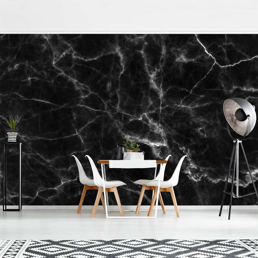 home24 Vliestapete Nero Carrara